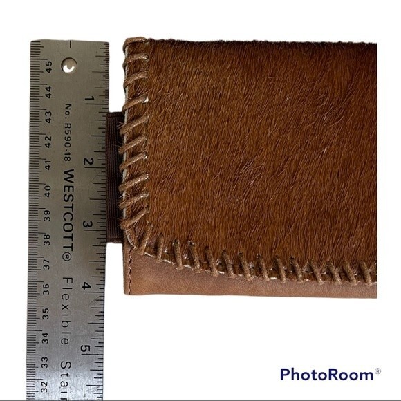 Genuine Leather Wallet with Cow Hide - Wrist Wallet - EUC - Picture 8 of 8